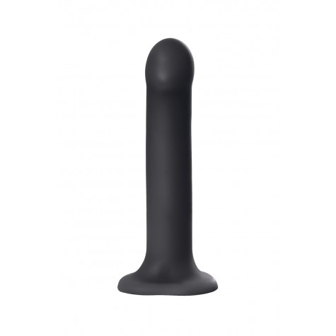 Черный фаллос на присоске Silicone Bendable Dildo L - 19 см.