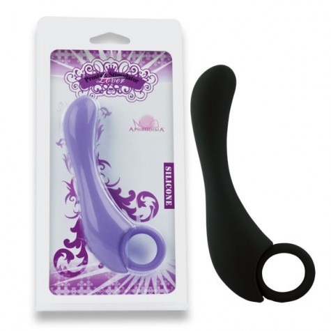 Чёрный стимулятор простаты Prostate Stimulator Lover - 13 см.