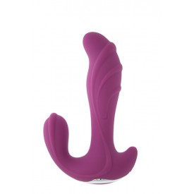 Фиолетовый вибратор с клиторальной стимуляцией N5 RECHARGEABLE DUO VIBRATOR